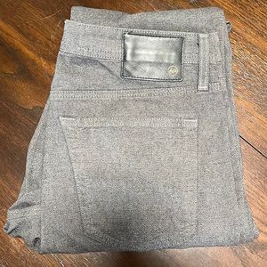 Mens 34x34 Slim Straight Cut Grey AG pants. (The Everett)